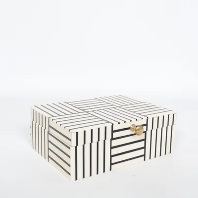 Doos (Beige, Zwart) van Bloomingville