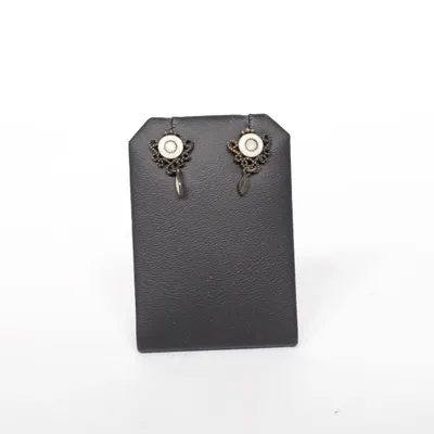 Earrings (White, Black) from Pilgrim Unknown metal
