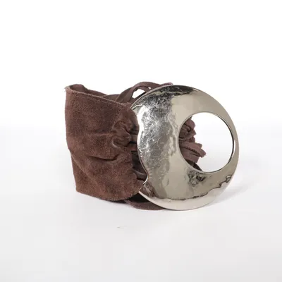 Waist belt (Brown, Silver) from Euro Metal