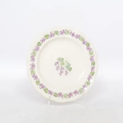 Assiette (Blanc, Violet, Vert) de Gustavsberg
