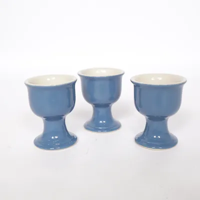 Eierdop (Blauw) van Höganäs Keramik
