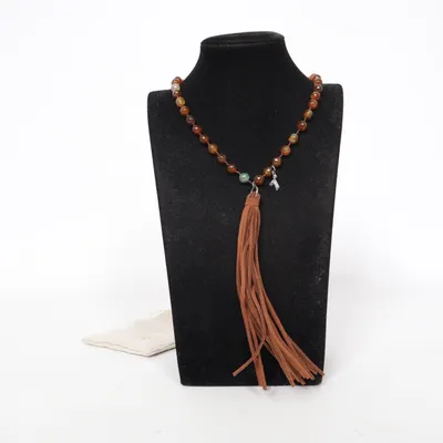 Necklace (Brown, Multicolored) from East Unknown metal