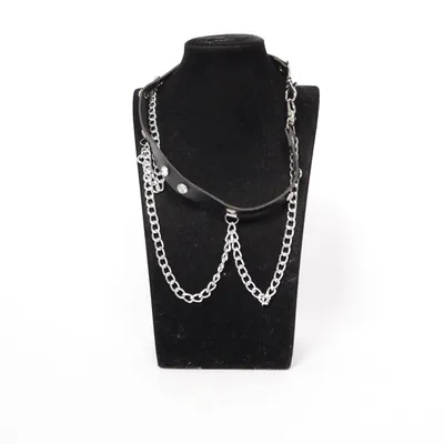 Choker (Zwart, Zilver) Onbekend materiaal