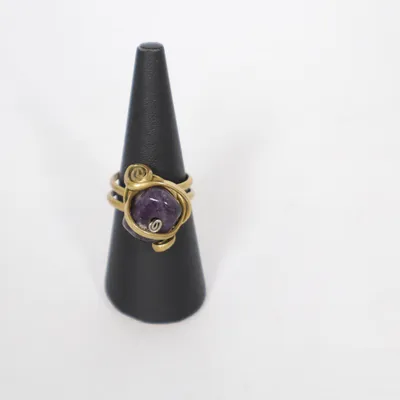 Ring (Goud, Lila) Onbekend materiaal