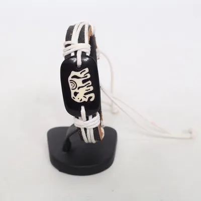 Armband (Bruin, Wit) Onbekend materiaal