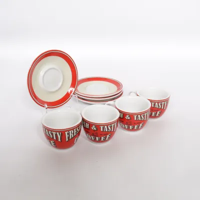 Espressokopp (Vit, Flerfärgad)