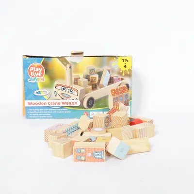 Bouwblokken (Wooden Crane Wagon) van Playtive Junior