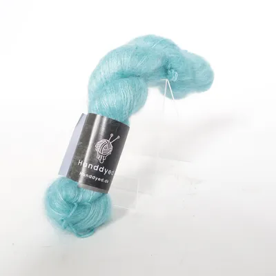 Fil (Bleu) de Handdyed Mohair, Soie
