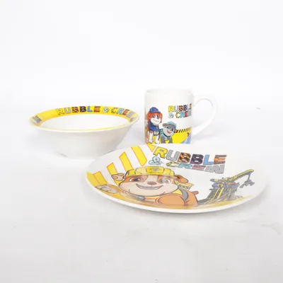 Set de vaisselle pour enfant (Rubble & Crew) de Pos
