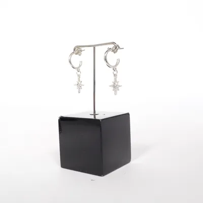 Boucles d'oreilles (Argent) Acier inoxydable