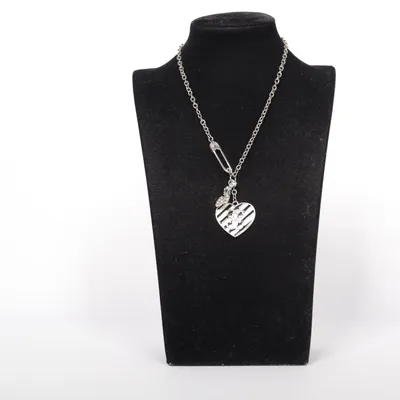 Necklace (Silver, Black, White) from Guess Unknown metal