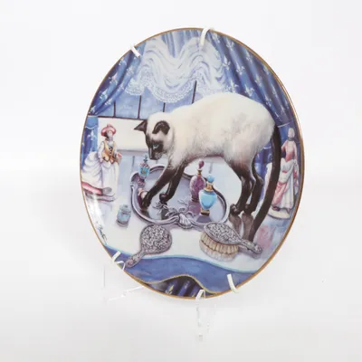 Muurplaat (Blauw, Meerkleurig) van Daphne Baxter