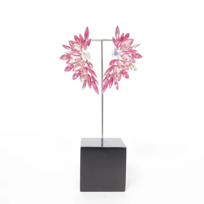 Earrings (Pink, Multicolored) Unknown metal