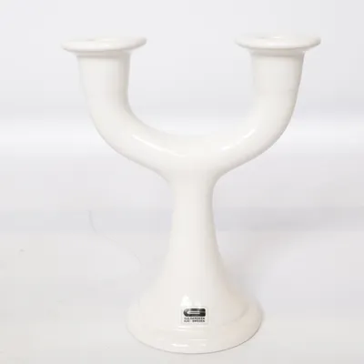 Ljusstake (Vit) från Guldkroken