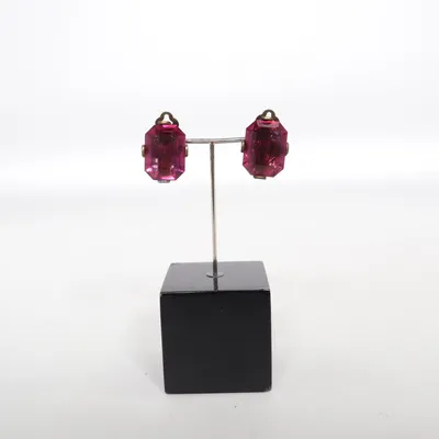 Boucles d'oreilles clips (Violet) de Othmar Métal inconnu
