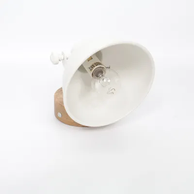 Vägglampa (Vit, Beige)