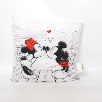 Prydnadskudde (Grå, Röd, Svart, Vit) från Disney Polyester
