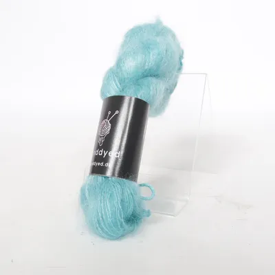 Fil (Bleu) de Handdyed Mohair, Soie