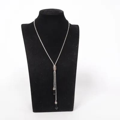 Necklace (Silver, Black) from Jade & Jasper Unknown metal