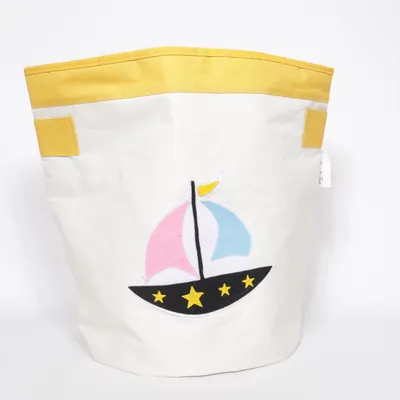 Laundry basket (White, Yellow, Multicolored) from Alice & Fox