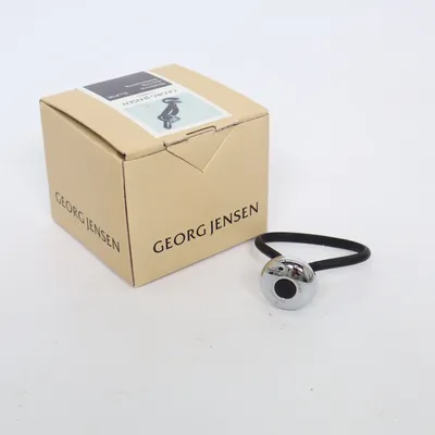 Sleutelhanger (Zwart, Zilver) van Georg Jensen