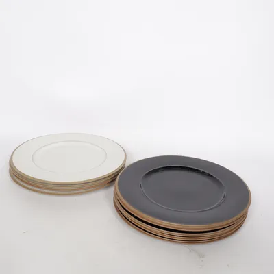 Tallerken (Sort, Beige) fra Design House Stockholm