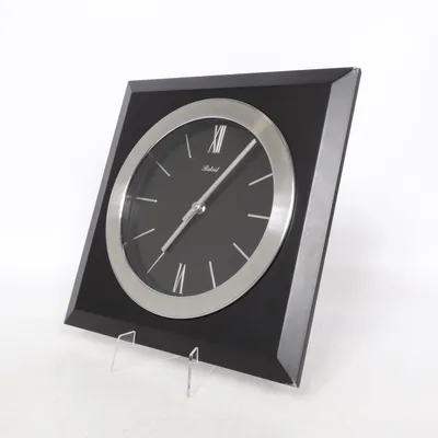 Wall clock (Black, Silver) from Belvil