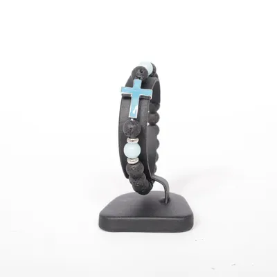 Bracelet (Black, Blue) Unknown metal