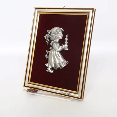 Wall plaque (Silver, Purple) from Les Etains Du Prince