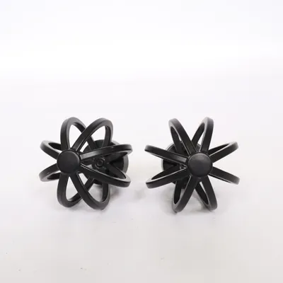 Curtain rod knobs (Black)