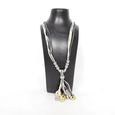 Necklace (Gray, Black, Yellow) from Biba Unknown metal