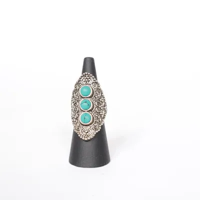 Ring (Sølv, Turkis) Ukendt metal