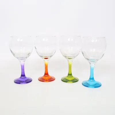 Wijnglas (Transparant, Meerkleurig)