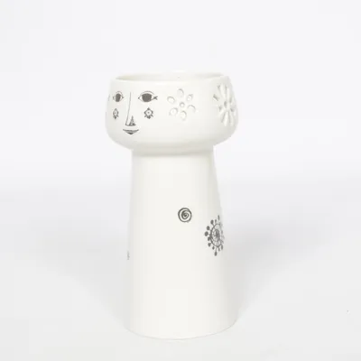 Vase (Blanc, Noir) de Bjørn Wiinblad