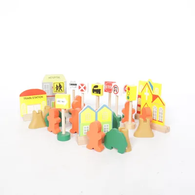 Tågbana (Flerfärgad) Ek