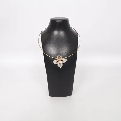 Choker (Gold, White, Pink) from Swarovski Unknown metal