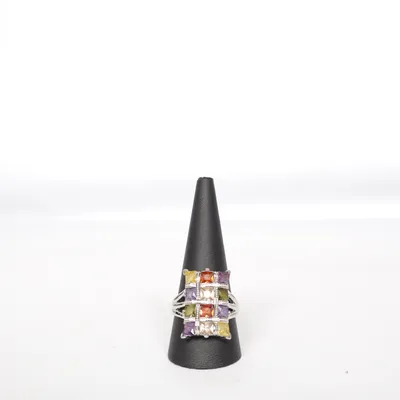 Ring (Silver, Multicolored) Unknown metal