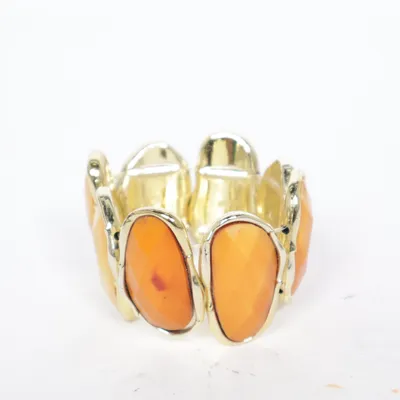 Bracelet (Gold, Orange) Unknown metal