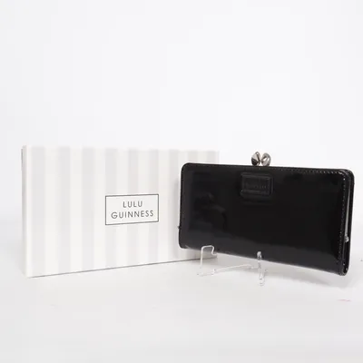 Portemonnee (Zwart) van Lulu Guinness Leer, Polyester