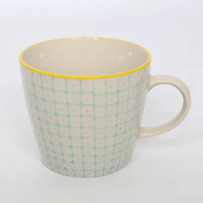 Mug (White, Blue, Yellow) from Bloomingville