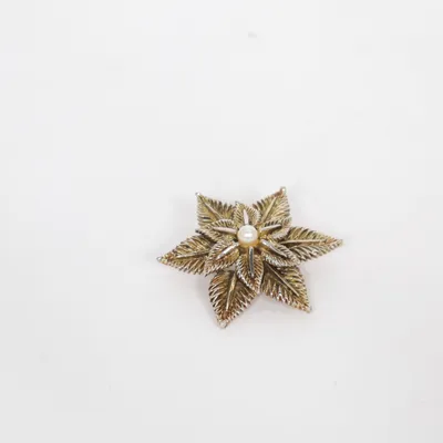 Brosch (Guldfärgad) Okänd metall