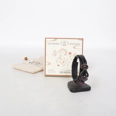 Armband (Svart, Lila, Beige) från Buddha Stones Okänd metall
