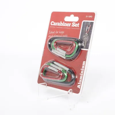 Karabijnhaak (Rood, Groen, Zwart) van Clas Ohlson