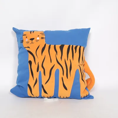 Sierkussen (Blauw, Oranje, Zwart) van IKEA Elastaan, Polyester