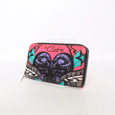 Wallet (Black, Pink) from Custo Faux leather
