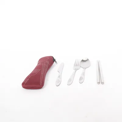 Cutlery (Silver, Red)