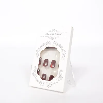 Faux ongles (Rouge, Noir) de Beautiful Nail