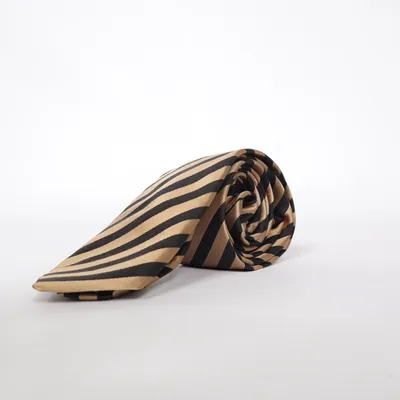 Tie (Brown, Black) from Atlas Design Silk