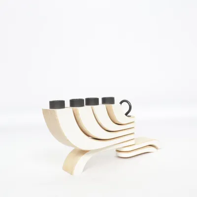 Adventsljusstake (Beige, Vit, Svart) från Design House Stockholm