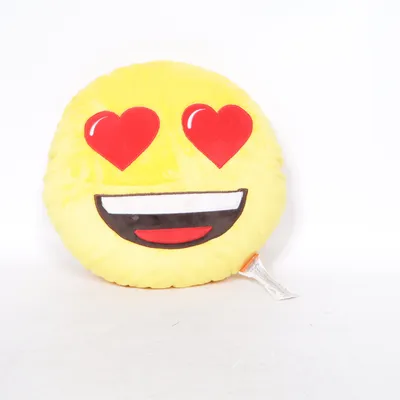 Cushion (emoji face with heart eyes) from Emoji Polyester